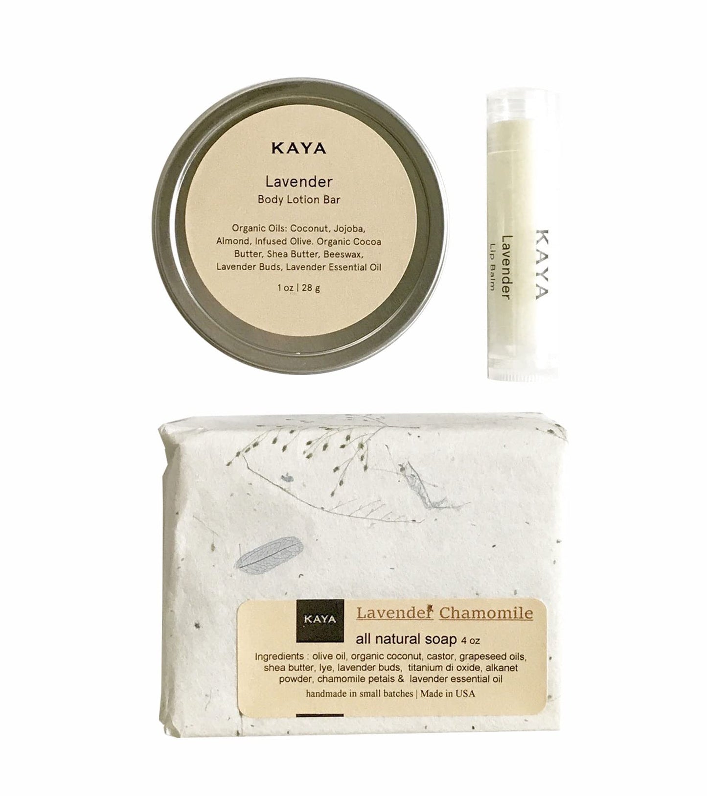 Kaya Lavender Mini Gift Set, Handmade Bath & Body Gift | Gift for Mom