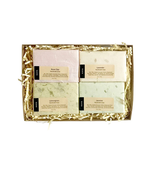 Handmade Soap Gift Set | Rose | Lavender | Lemongrass | Jasmine | Gift for mom | Thanksgiving Christmas Gift