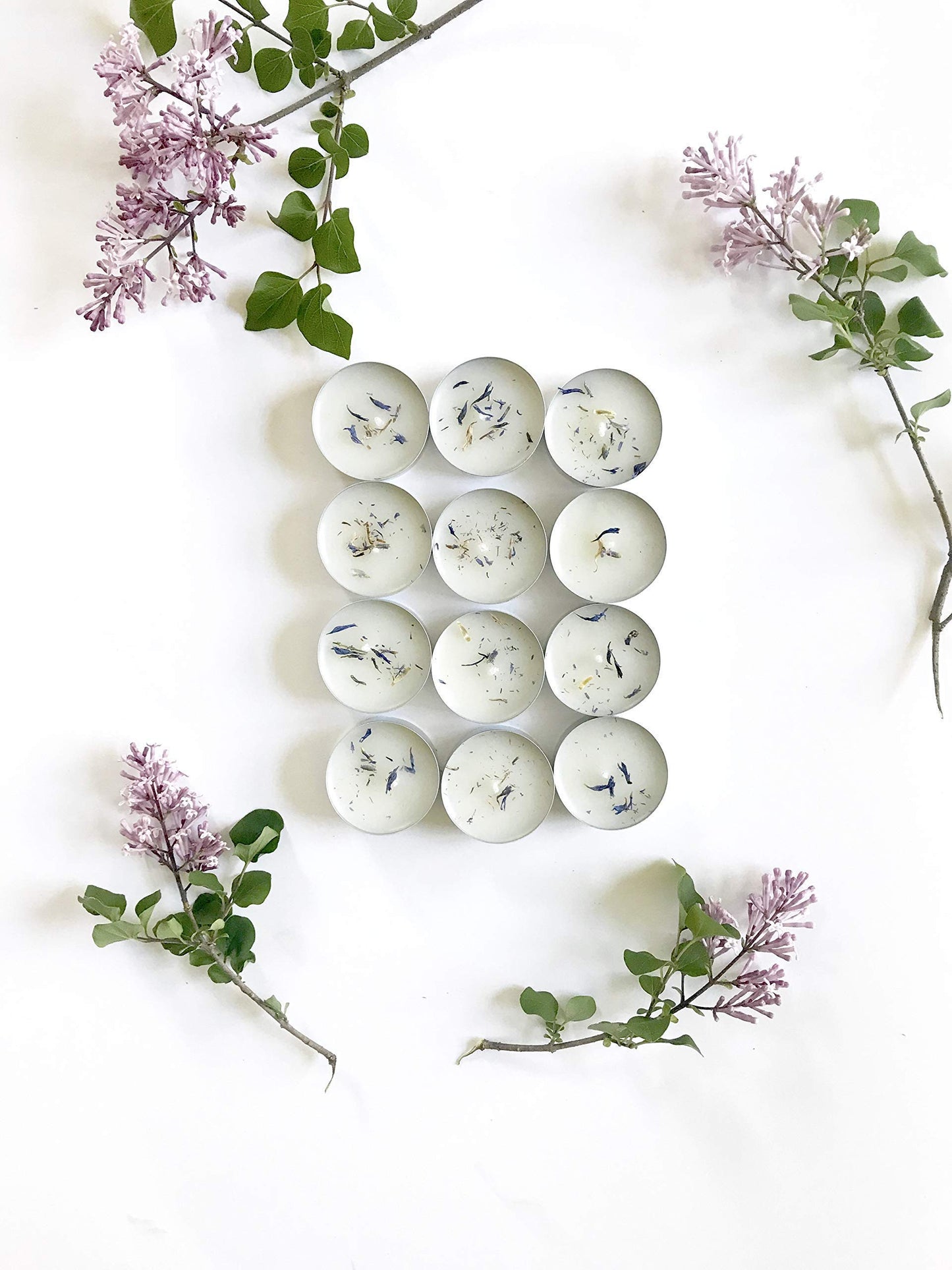 Kaya 12 Lavender Tea lights, Hand poured, Eco-friendly, Gift for Mom